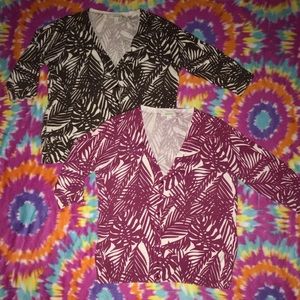 Merona floral print cardigans